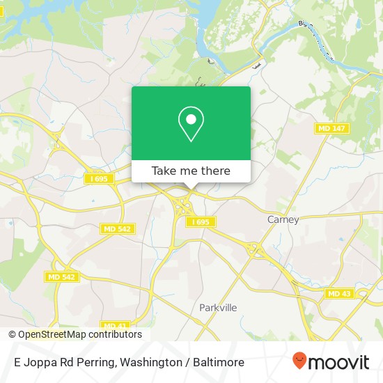 Mapa de E Joppa Rd Perring, Parkville, MD 21234