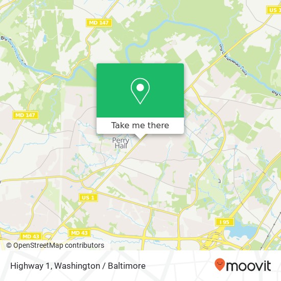 Highway 1, Nottingham, MD 21236 map