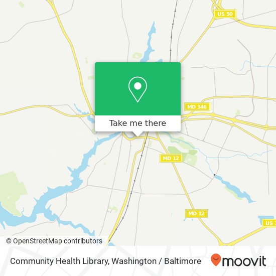 Community Health Library map