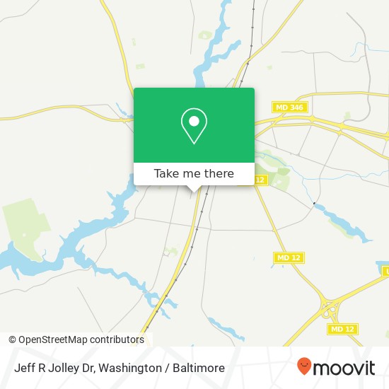 Mapa de Jeff R Jolley Dr, 800 S Salisbury Blvd