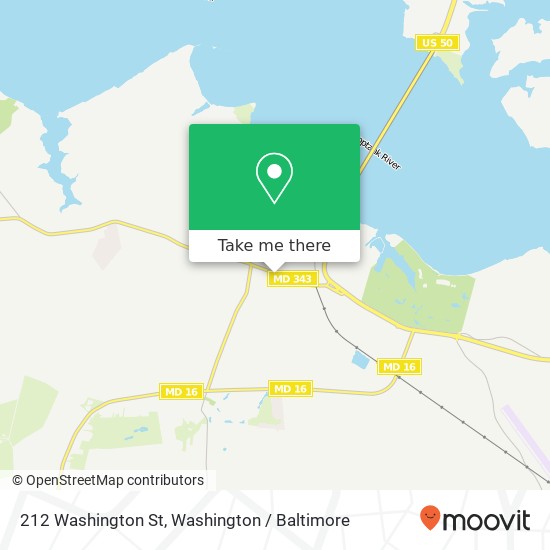 212 Washington St, Cambridge, MD 21613 map