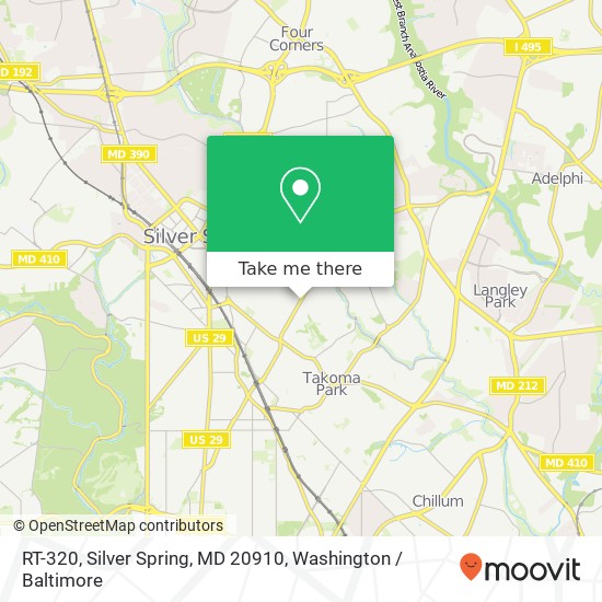 RT-320, Silver Spring, MD 20910 map