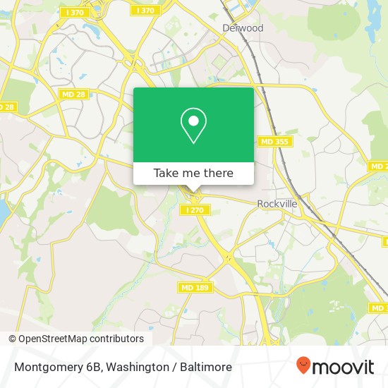 Mapa de Montgomery 6B, Rockville, MD 20850