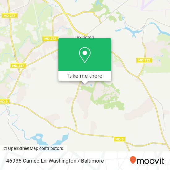 Mapa de 46935 Cameo Ln, Lexington Park, MD 20653
