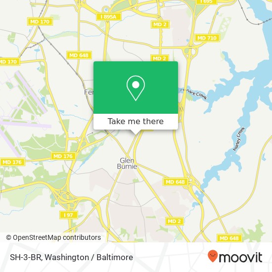 Mapa de SH-3-BR, Glen Burnie, MD 21061