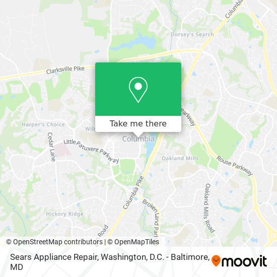 Sears Appliance Repair map