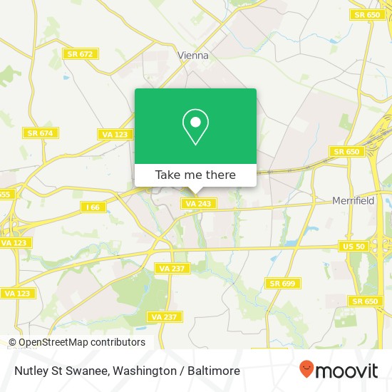 Mapa de Nutley St Swanee, Fairfax, VA 22031