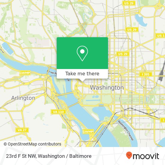 23rd F St NW, Washington, DC 20052 map