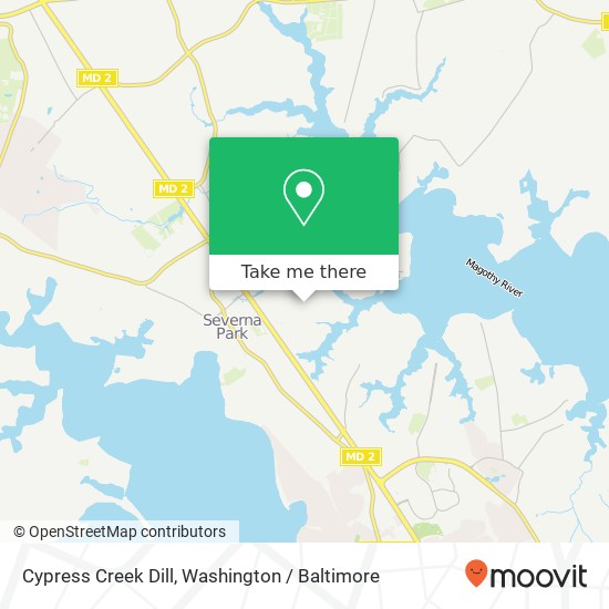 Mapa de Cypress Creek Dill, Severna Park, MD 21146