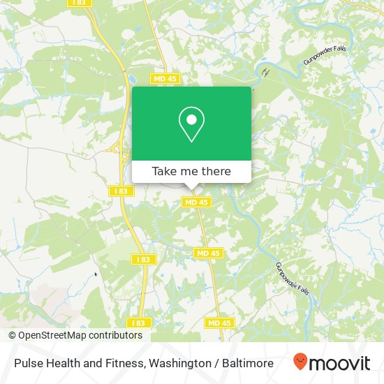 Mapa de Pulse Health and Fitness, 15116 York Rd
