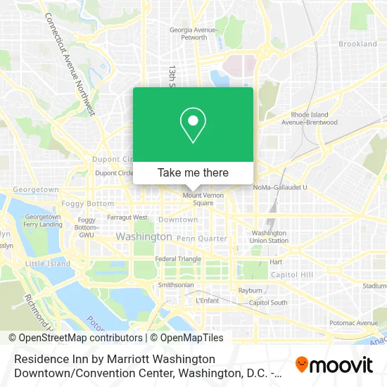 Residence Inn by Marriott Washington Downtown / Convention Center map