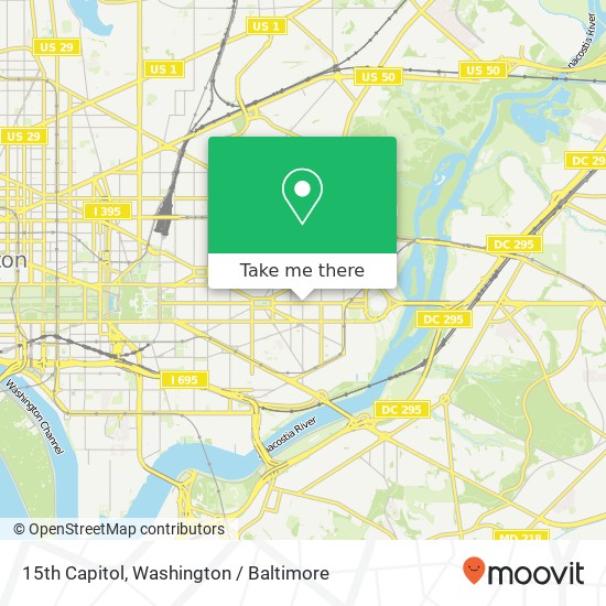 15th Capitol, Washington, DC 20003 map