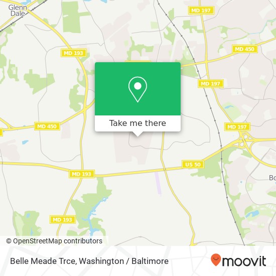 Mapa de Belle Meade Trce, Bowie, MD 20720