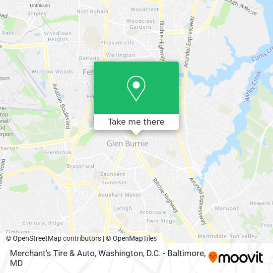 Merchant's Tire & Auto map