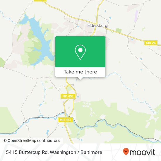 Mapa de 5415 Buttercup Rd, Sykesville, MD 21784