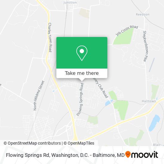 Flowing Springs Rd map