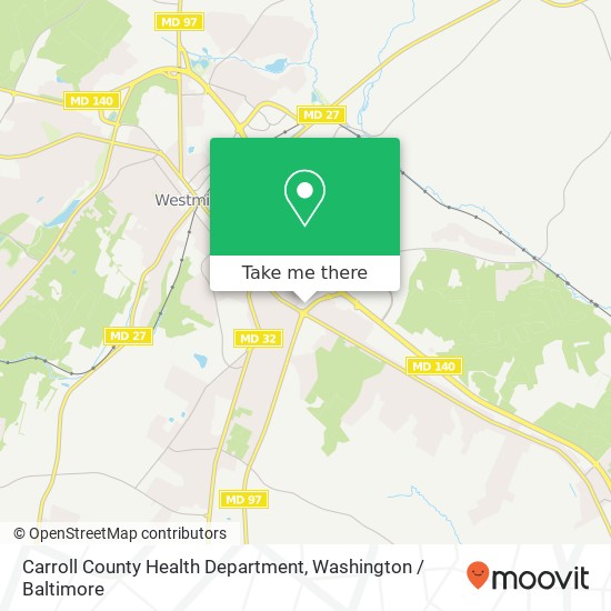 Mapa de Carroll County Health Department