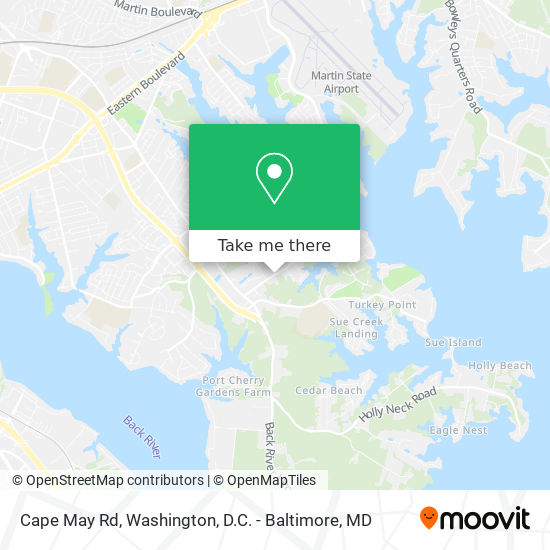 Cape May Rd map
