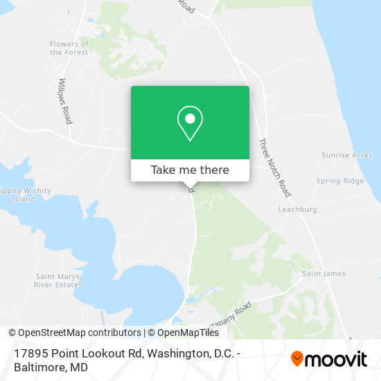 Mapa de 17895 Point Lookout Rd