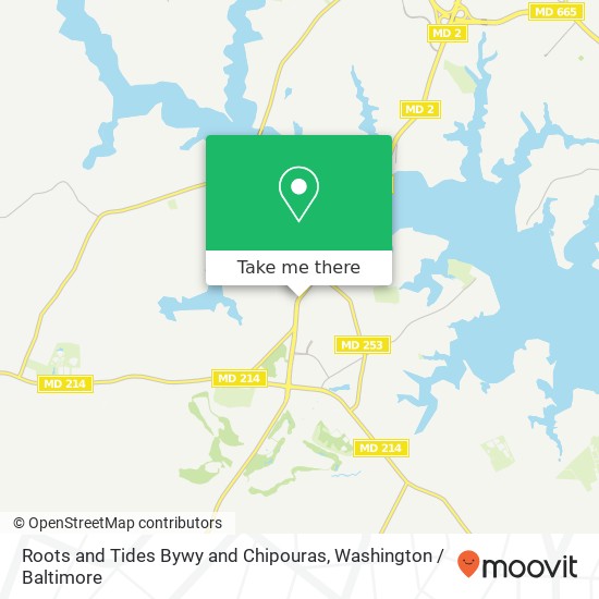 Mapa de Roots and Tides Bywy and Chipouras, Edgewater, MD 21037