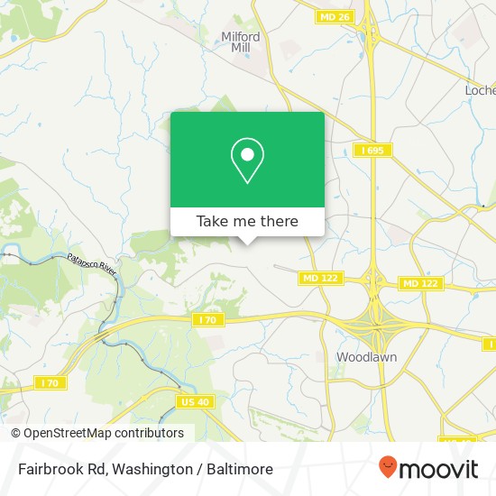 Fairbrook Rd, Windsor Mill, MD 21244 map