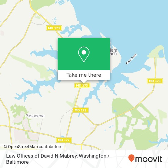 Mapa de Law Offices of David N Mabrey, 8611 Fort Smallwood Rd