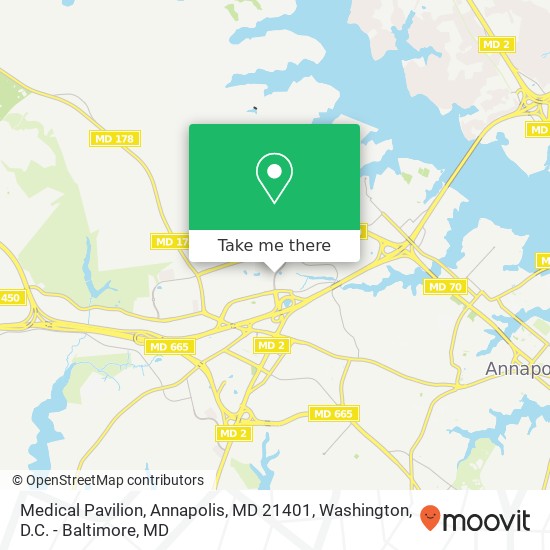 Medical Pavilion, Annapolis, MD 21401 map