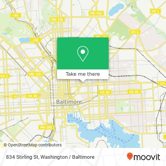 834 Stirling St, Baltimore, MD 21202 map