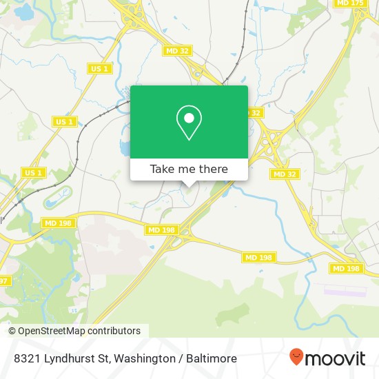 8321 Lyndhurst St, Laurel, MD 20724 map