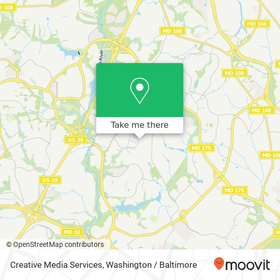 Mapa de Creative Media Services, 9441 Farewell Rd