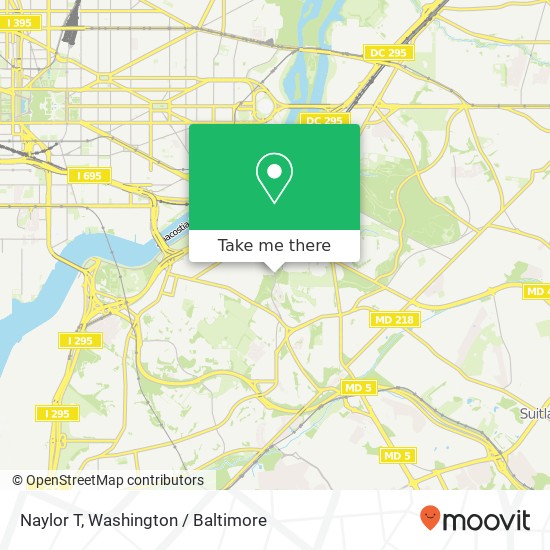 Naylor T, Washington, DC 20020 map