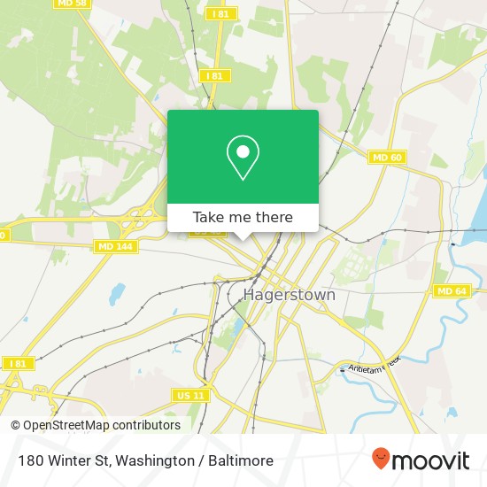 180 Winter St, Hagerstown, MD 21740 map