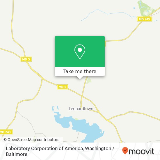 Mapa de Laboratory Corporation of America, 41680 Miss Bessie Dr