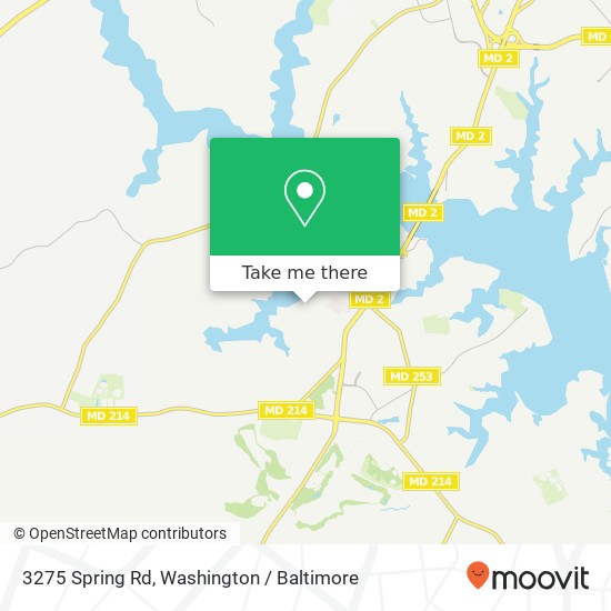 Mapa de 3275 Spring Rd, Edgewater, MD 21037