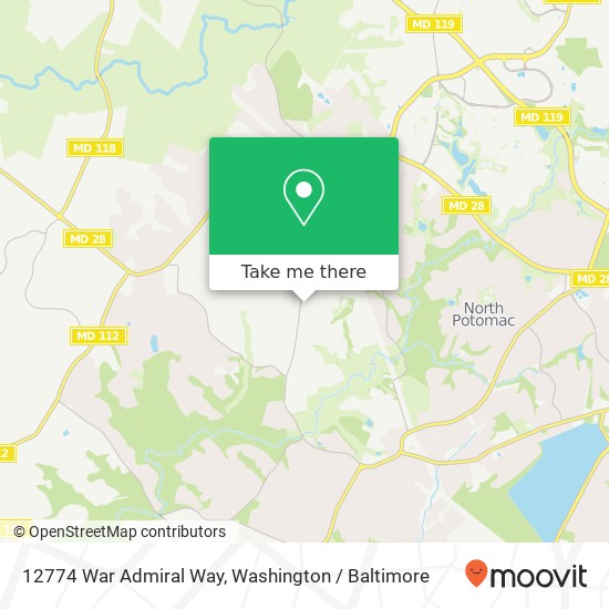 12774 War Admiral Way, Gaithersburg, MD 20878 map