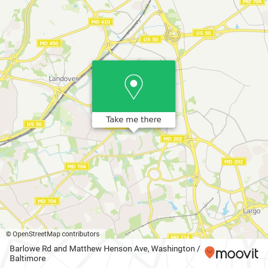 Mapa de Barlowe Rd and Matthew Henson Ave, Hyattsville, MD 20785