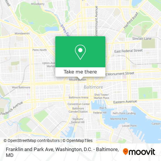 Franklin and Park Ave map