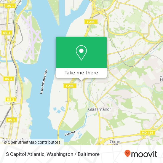 S Capitol Atlantic, Washington, DC 20032 map