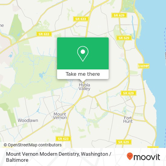 Mount Vernon Modern Dentistry, 7696 Richmond Hwy map