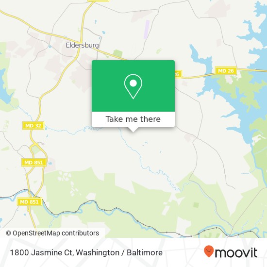 Mapa de 1800 Jasmine Ct, Sykesville, MD 21784