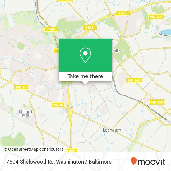 7504 Shelowood Rd, Pikesville, MD 21208 map