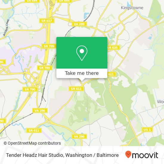 Tender Headz Hair Studio map