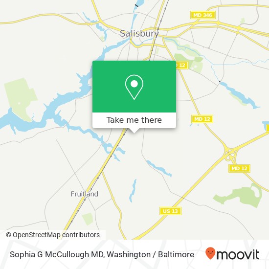 Sophia G McCullough MD, 106 Milford St map