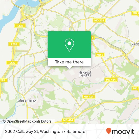 2002 Callaway St, Temple Hills, MD 20748 map