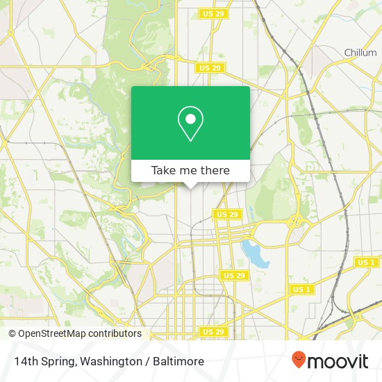 14th Spring, Washington, DC 20010 map