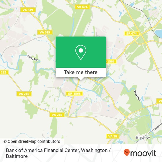 Mapa de Bank of America Financial Center, 12881 Braemar Village Plz
