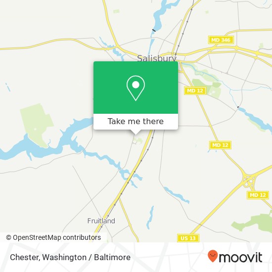 Mapa de Chester, Salisbury, MD 21801