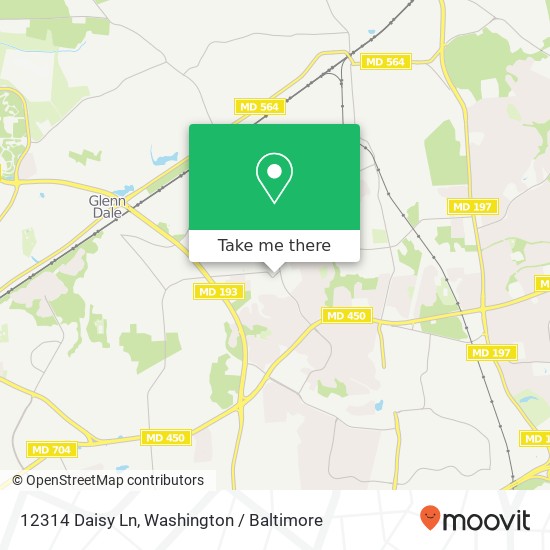 12314 Daisy Ln, Glenn Dale, MD 20769 map