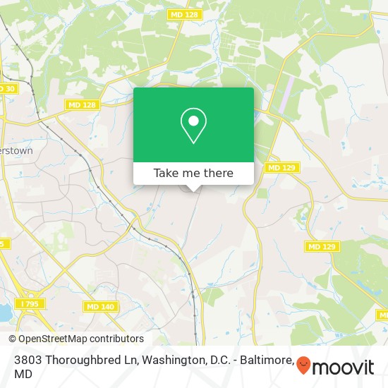 3803 Thoroughbred Ln, Owings Mills, MD 21117 map