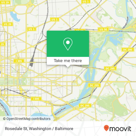 Rosedale St, Washington, DC 20002 map